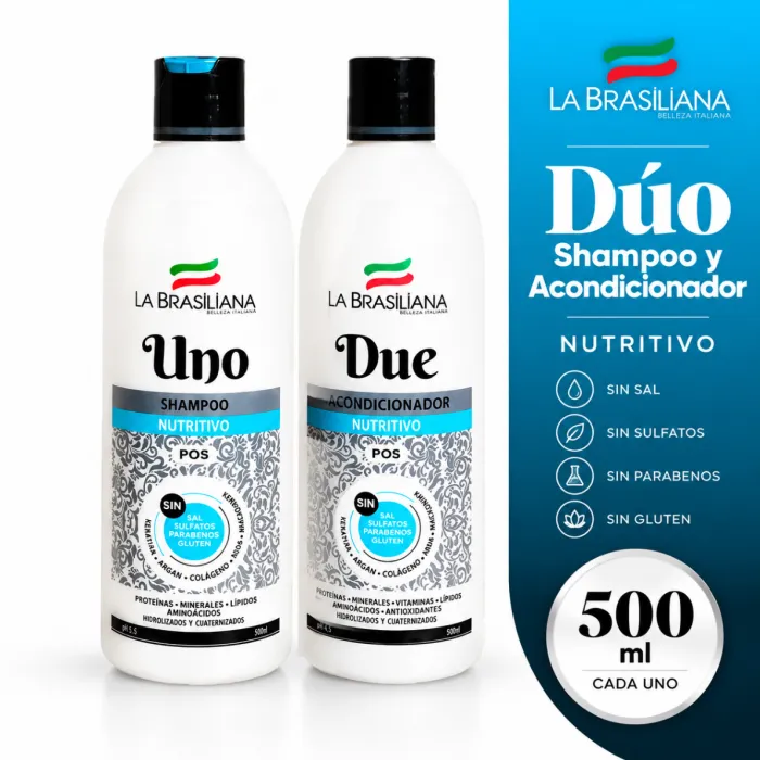 SHAMPOO + ACONSICIONADOR BRASILIANA SIN SAL