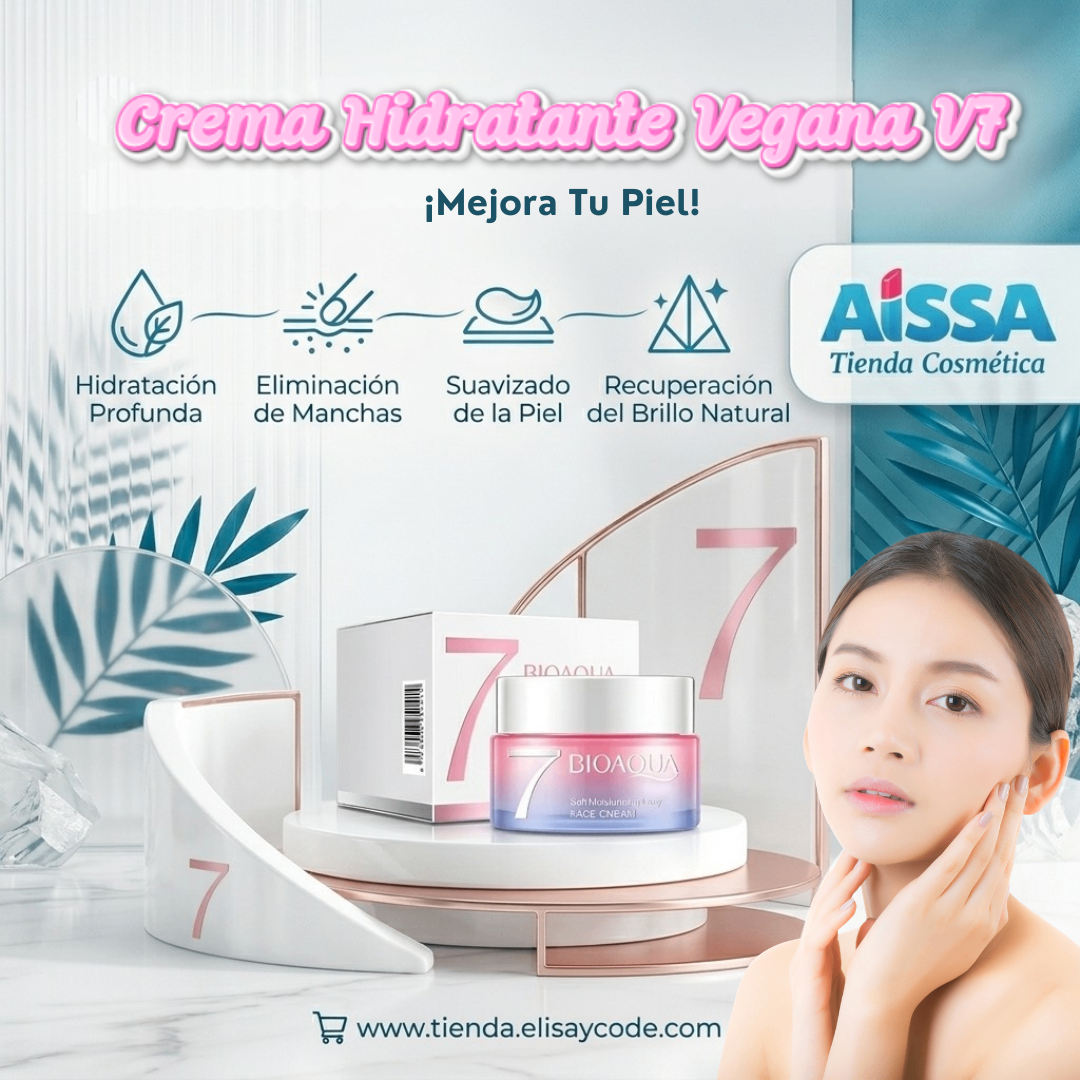 CREMA V7 FACIAL ACIDO HIALURONICO ACLARANTE ANTIEDAD