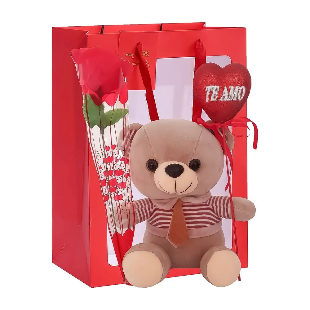 BOLSA GRANDE OSITOS ROSADO