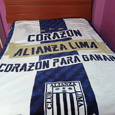 FRAZADA ATERCIOPELADA DE ALIANZA LIMA