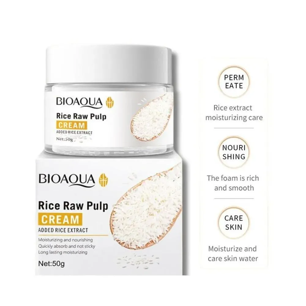 CREMA FACIAL BIOAQUA REJUVENECEDORA E HIDRATANTE DE ARROZ